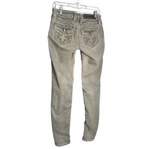 Rock Revival Delisa Gray Skinny Jeans Sz 28